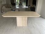 Zeer mooie travertin eettafel 180x90, Huis en Inrichting, Tafels | Eettafels, Zo goed als nieuw, Vijf personen of meer, 150 tot 200 cm