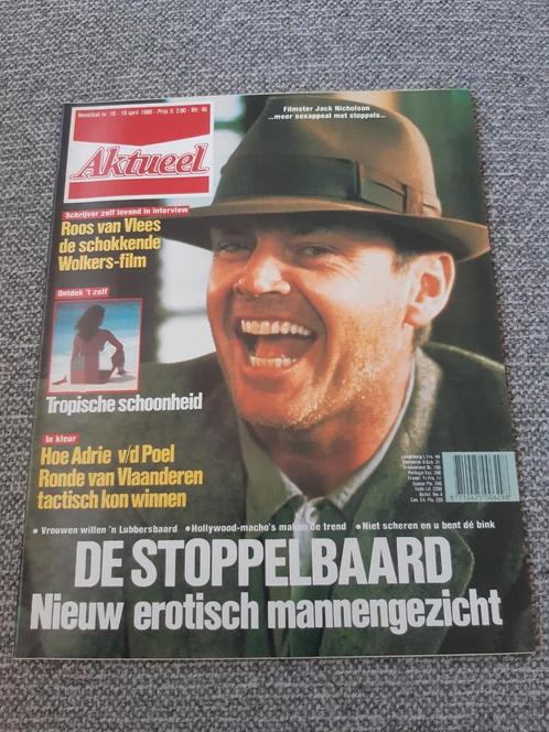 16.Aktueel 1986. Jack Nicholson. Adrie van der Poel. Ivo Spa, Verzamelen, Tijdschriften, Kranten en Knipsels, Tijdschrift, 1980 tot heden