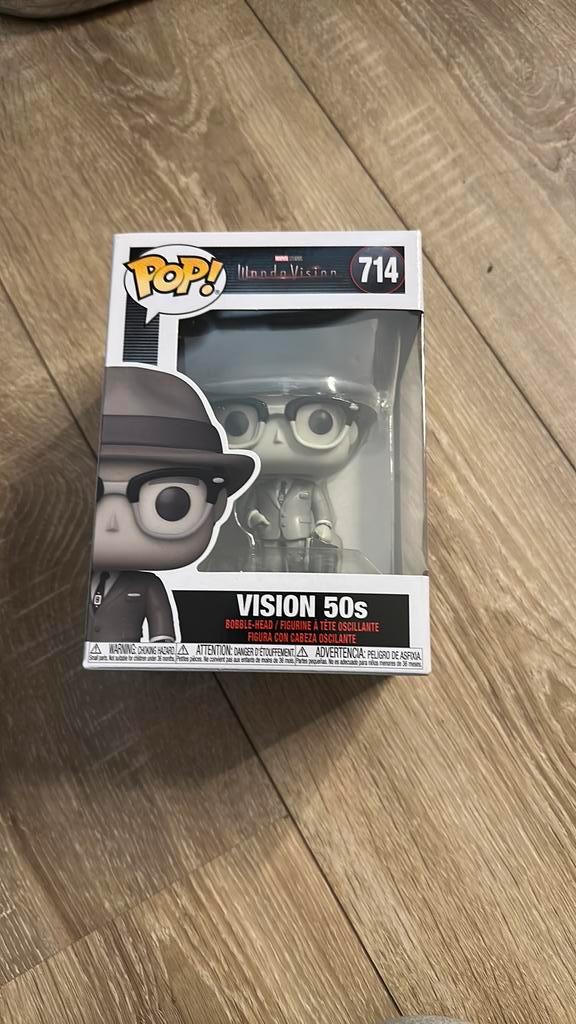 Funko pop! vision 50s 714 wandavision marvel, Verzamelen, Poppetjes en Figuurtjes, Zo goed als nieuw, Ophalen of Verzenden