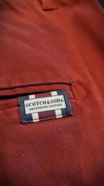 Mooie Scotch & Soda STUART broek maat W33/L32 Bordeaux beschikbaar voor biedingen