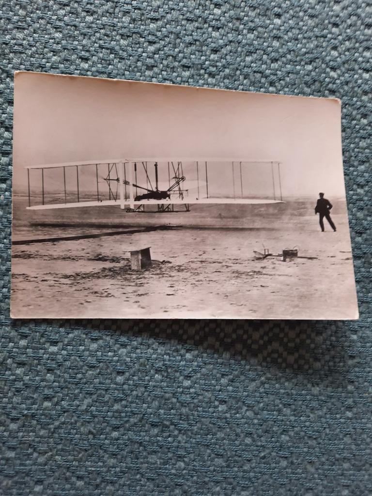Wright Biplane - Eerste vlucht 1903 - Ongelopen ansichtkaart, Verzamelen, Ophalen of Verzenden