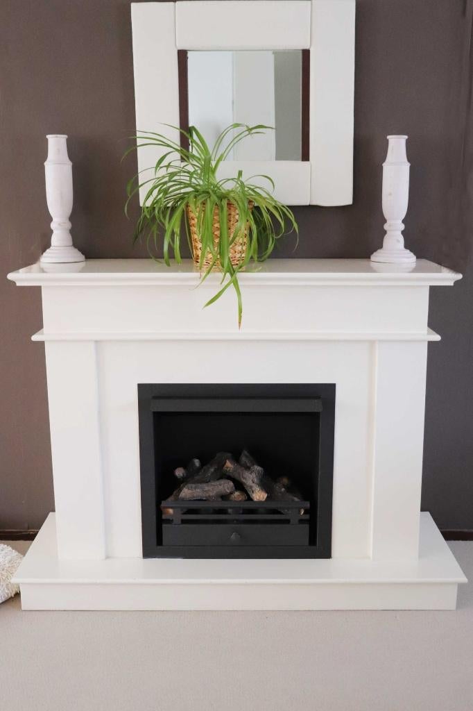 Mooie complete gelhaard / sfeerhaard, Ophalen, Gebruikt, Vrijstaande haard, Gelhaard