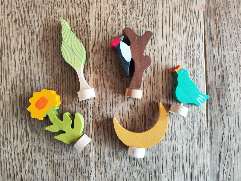 Houten Verjaardagsring Stekers - Natuurthema, Ophalen of Verzenden, Nieuw, Overige typen