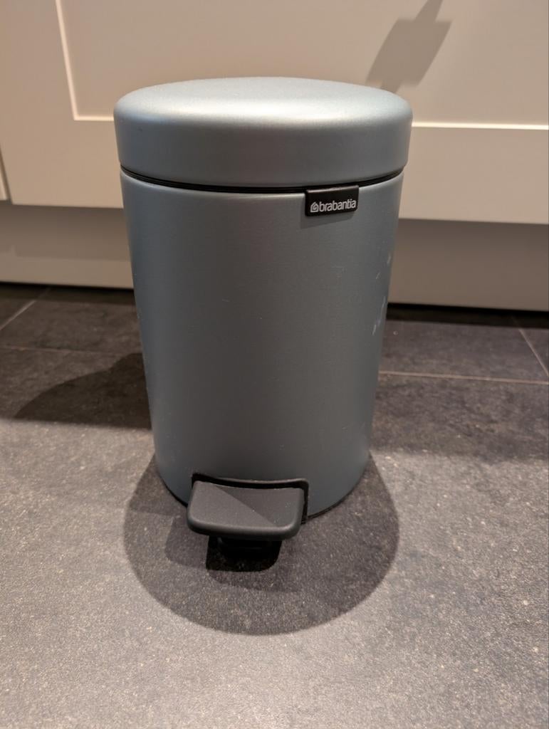 Brabantia Prullenbakje 3L - Turquoise - Zo Goed Als Nieuw, Huis en Inrichting, Woonaccessoires | Prullenbakken, Zo goed als nieuw