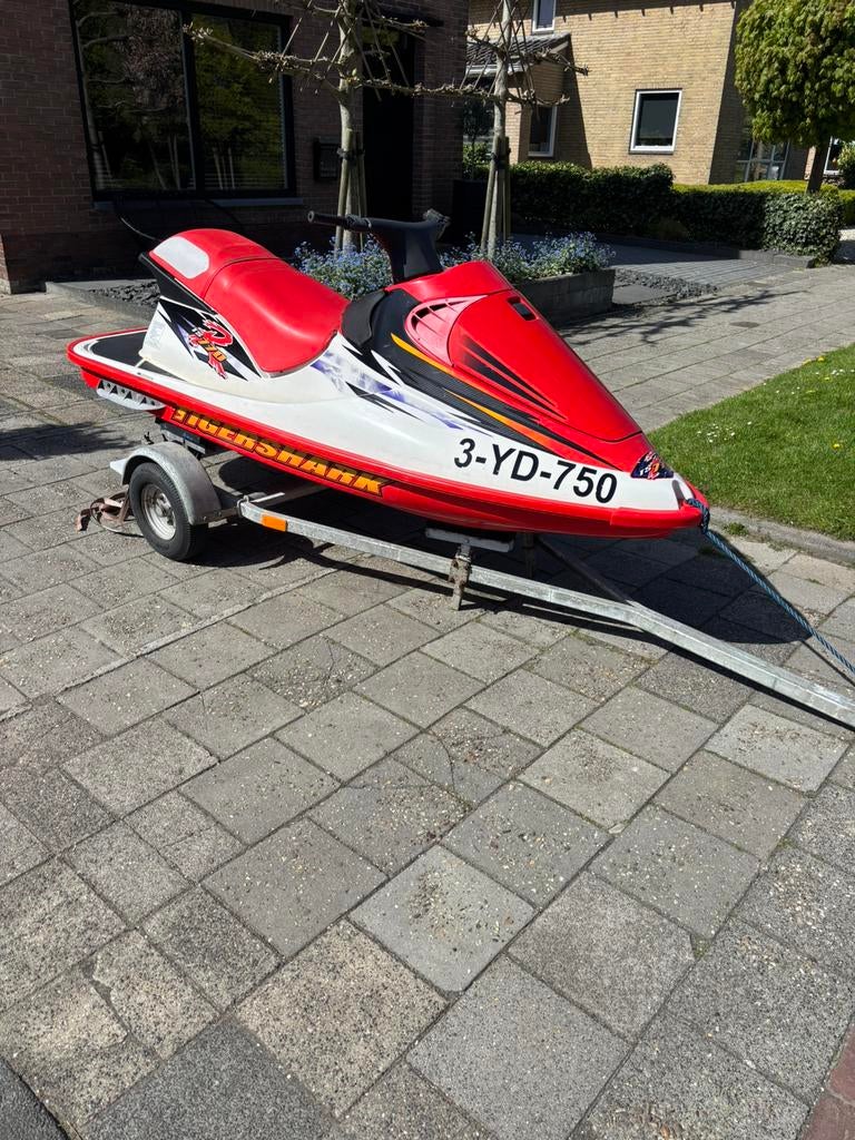 Waterscooter Suzuki Tigershark 770 Opknapper met Trailer, Watersport en Boten, Ophalen, Gebruikt, Overige typen