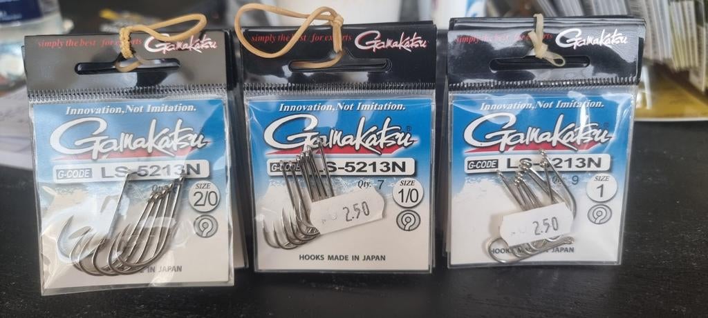 Gamakatsu LS-5213N Vishaakjes - Diverse Maten, Haak, Niet gespecificeerd, Japan, Gamakatsu, Nieuw