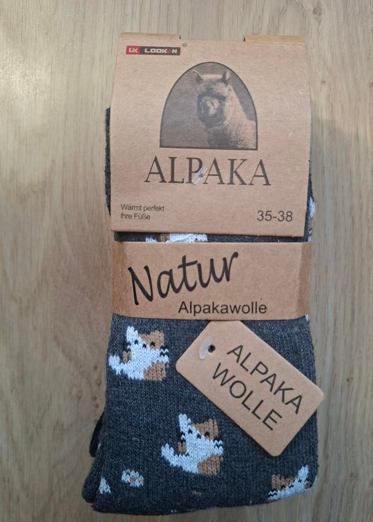 3 Paar Dunne Alpaka Wollen Sokken Maat 35-38 (Kat en Muis), Jongen of Meisje, Nieuw, Ophalen of Verzenden, Alpaka