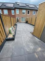 Keramische tuintegels 60x60x3cm Elba Antraciet, Ophalen of Verzenden, Zo goed als nieuw, 10 m² of meer, Vloertegels