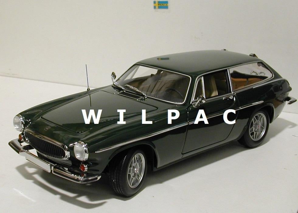 Volvo. P1800 ES 1:18 bruin groen, blauw & goud metallic., Ophalen of Verzenden, Nieuw, Auto, MiniChamps