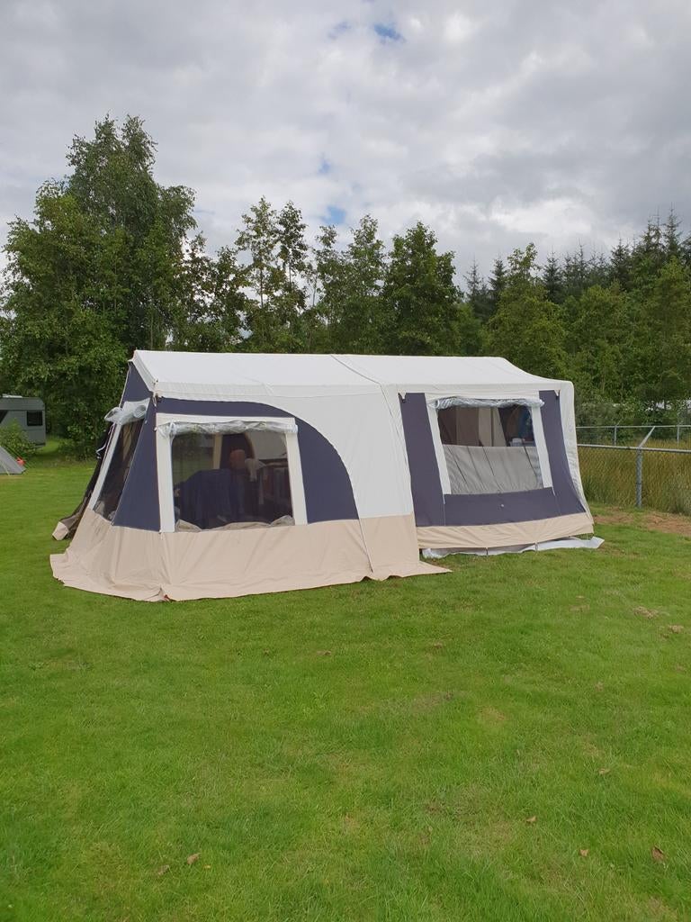 Trigano Alpha GL vouwwagen - 2015, Ophalen, Trigano, Blauw, Tot en met 2