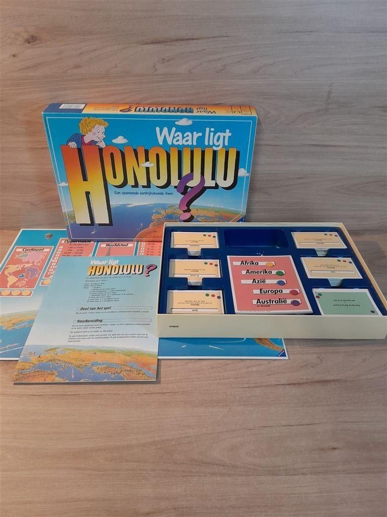 Waar ligt Honolulu - s5975, Hobby en Vrije tijd, Gezelschapsspellen | Bordspellen, Ophalen of Verzenden, Zo goed als nieuw