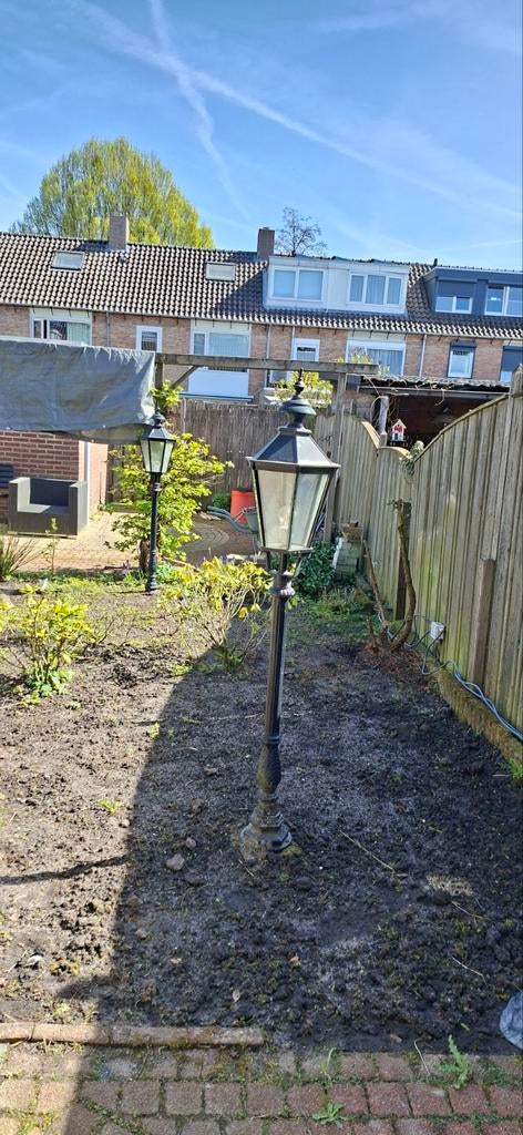 Klassieke lantaarns, buitenlampen, Tuin en Terras, Ophalen, Gebruikt, Staande lamp, Netvoeding