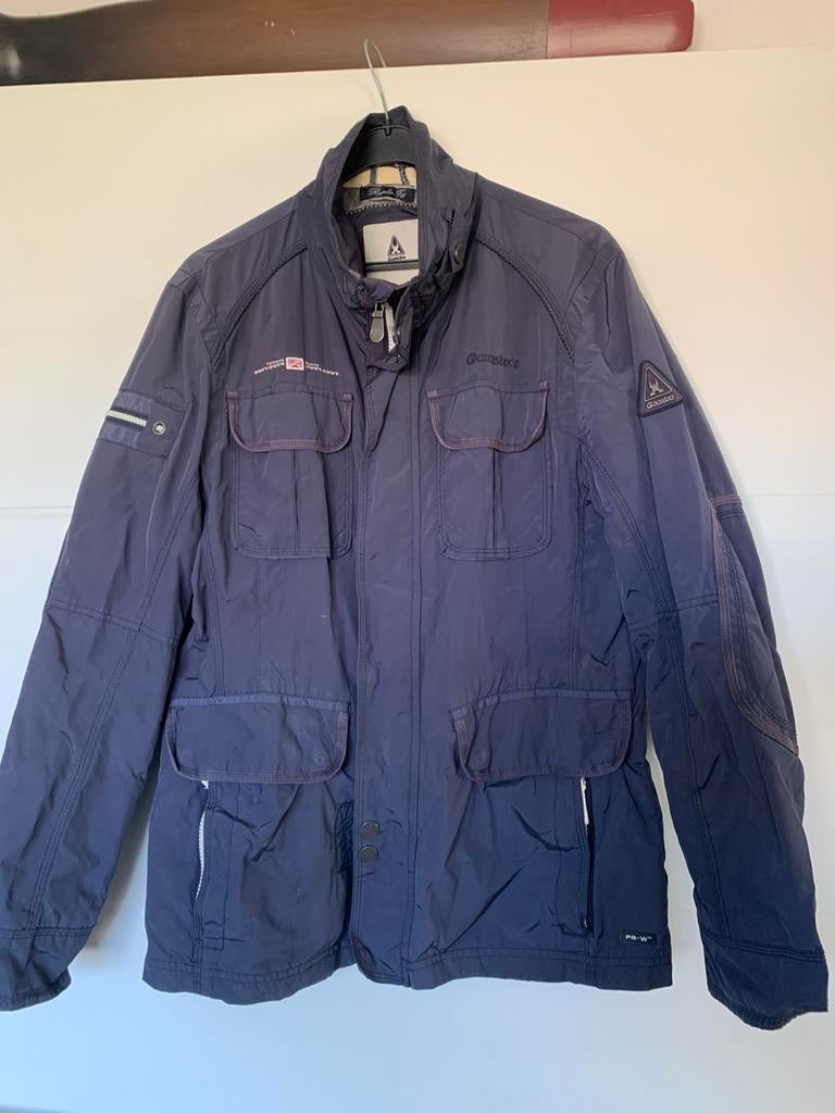Gaastra parka jas, donkerblauw, maat L, Ophalen of Verzenden, Gedragen, Maat 52/54 (L), Blauw
