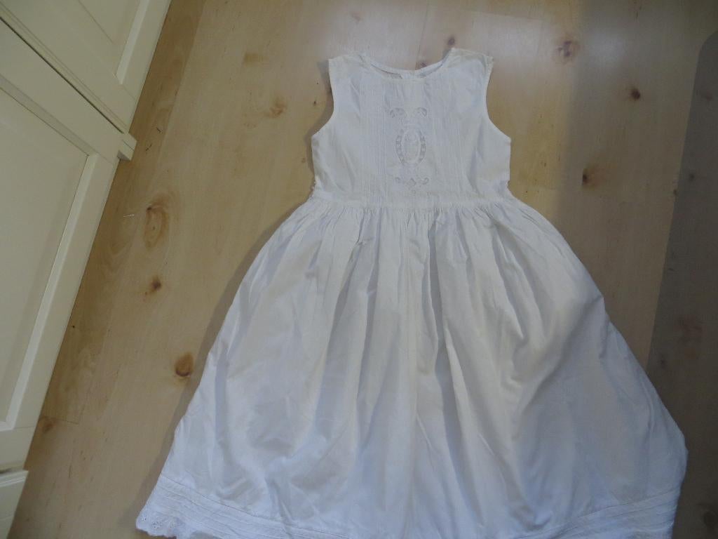 jurk/wit jurkje/doopjurk/bruidsmeisje/kant/brocante/feest, Ophalen of Verzenden, Zo goed als nieuw, Maat 116