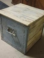 Kist legerkist landmacht 40x40x40cm klep, Huis en Inrichting, Woonaccessoires | Kisten, Ophalen, Minder dan 50 cm, Gebruikt, Minder dan 50 cm
