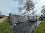 Hobby 450 deluxe easy caravan met voortent en luifel, Vast bed, Kachel, Rondzit, Hobby