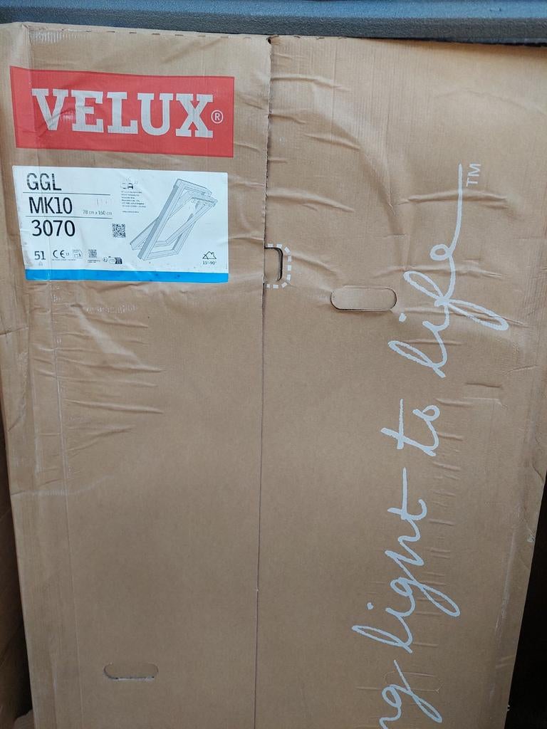 Nieuw VELUX ggl mk10 78x160 cm dakraam compleet met gootstuk, Ophalen, Minder dan 80 cm, Nieuw, Dakraam