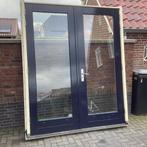 Merbau tuin terras deuren met thermopane 243 x 199 cm comple, 75 tot 150 cm, Deurkozijn, Ophalen of Verzenden, Zo goed als nieuw