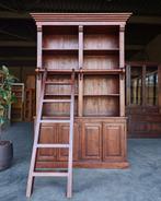 Teak Boekenkast | Hoge Bibliotheekkast Teakhout #0564, Niet ingevuld, 200 cm of meer, 150 tot 200 cm, Niet ingevuld