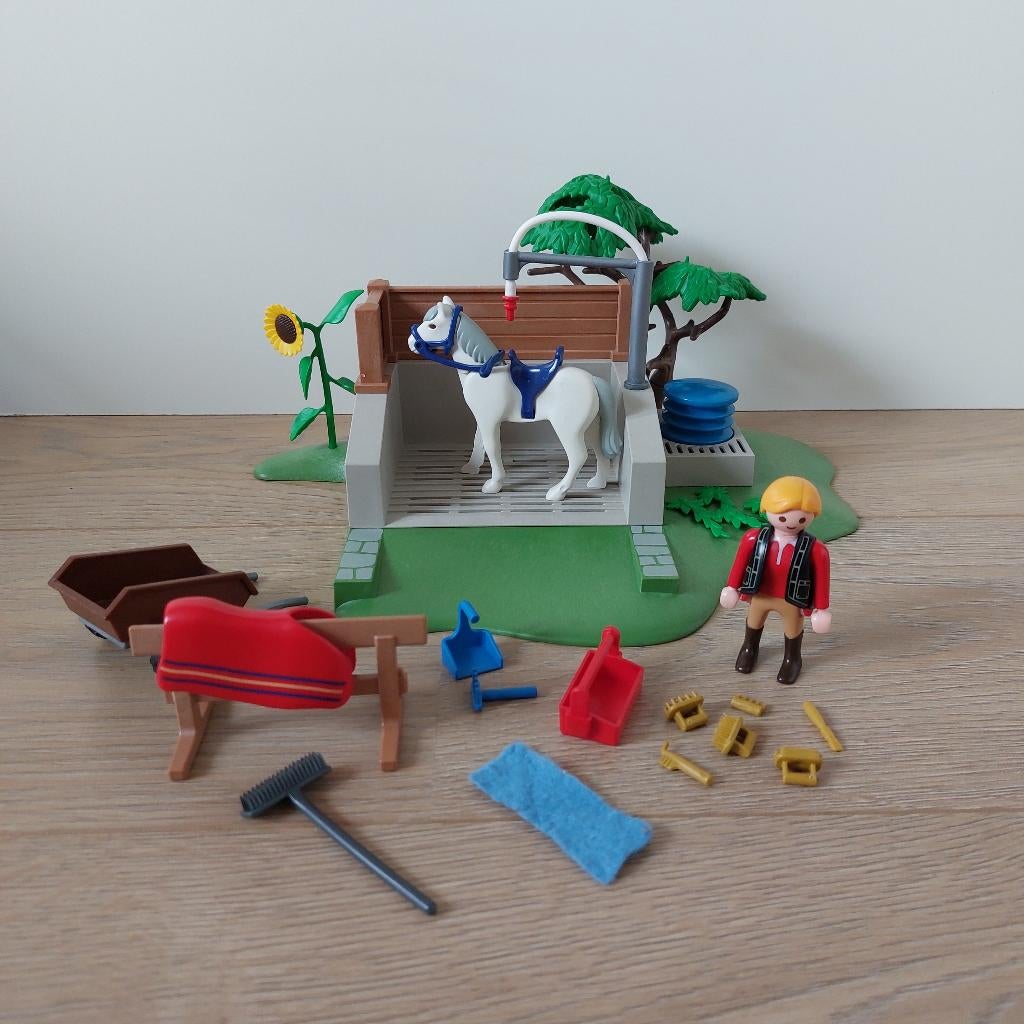 Playmobil - Wasbox voor paarden (4193), Kinderen en Baby's, Speelgoed | Playmobil, Ophalen of Verzenden, Gebruikt, Complete set