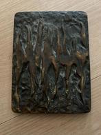 Vintage bronzen deurknop brutalisme stijl, Verzenden, Gebruikt