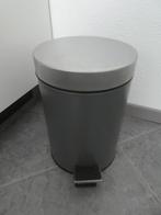 pedaalemmer donkergrijs, Gebruikt, Met pedaal, Ophalen of Verzenden, Minder dan 10 liter