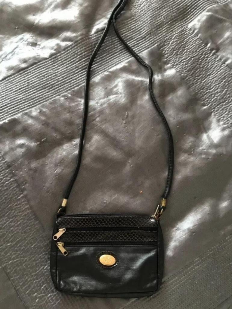 Bruin Leren Schoudertasje, Ophalen of Verzenden, Zo goed als nieuw, Bruin, Leer