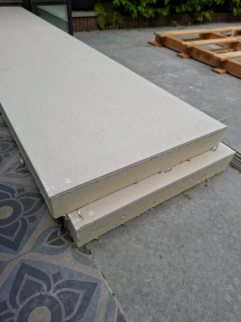 PIR isolatieplaten met gips - 70mm PIR + 12mm gips, Dakisolatie, Nieuw, Ophalen of Verzenden, Hardschuim (Pir)