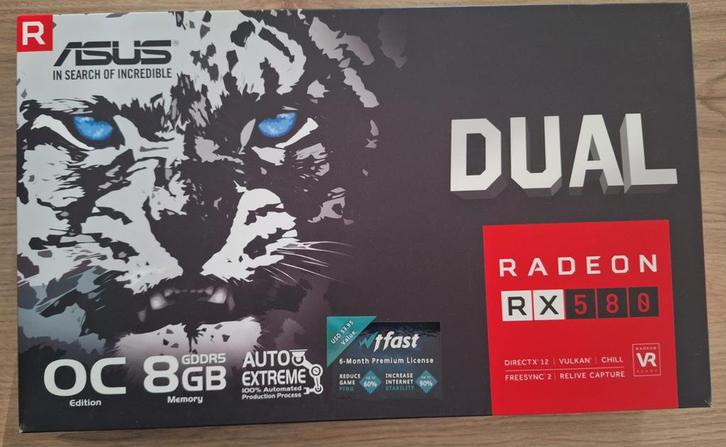 Radeon RX580 8Gb GDDR5 videokaart, Computers en Software, Videokaarten, PCI-Express 3.0, GDDR5, Ophalen of Verzenden