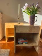 Burl wood look nachtkastjes, Huis en Inrichting, Ophalen, Zo goed als nieuw, 45 tot 65 cm, 55 tot 70 cm