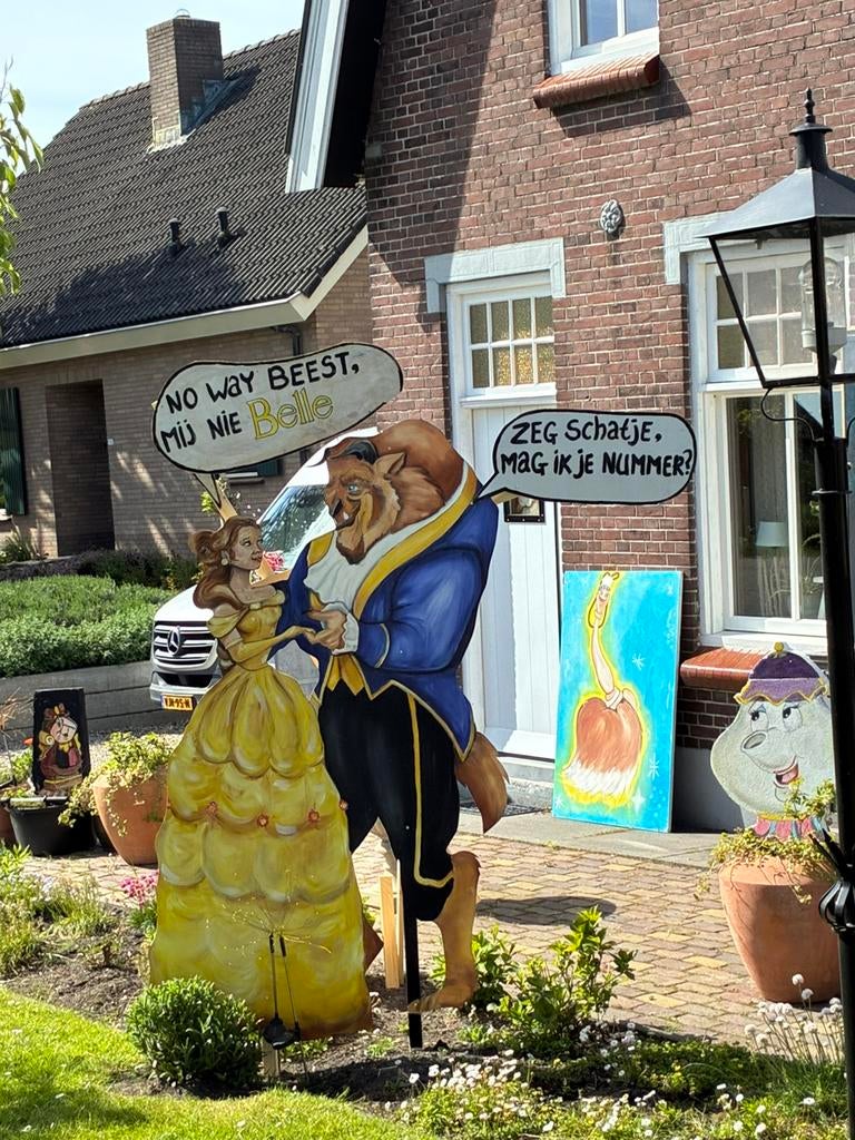 Feestweek tuinversiering Belle en het Beest, Eén persoon