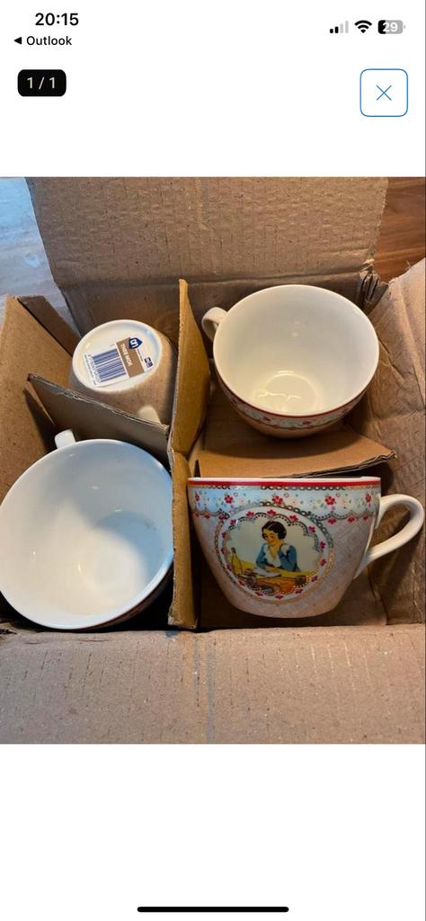 Nieuwe Albert Heijn soep- of theekoppen (72 stuks), Huis en Inrichting, Keuken | Servies, Keramiek, Nieuw, Ophalen of Verzenden