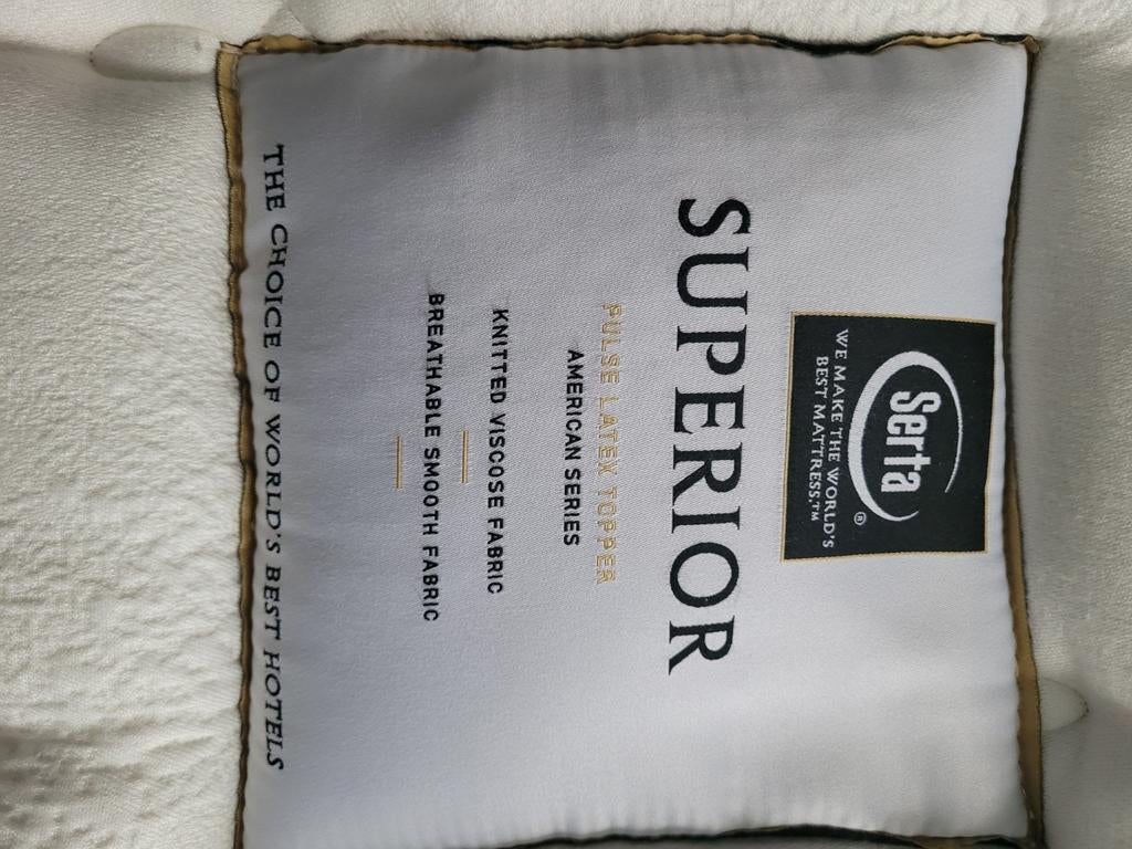 Serta Superior Topper, Gebruikt, Tweepersoons, Ophalen of Verzenden, Overige maten