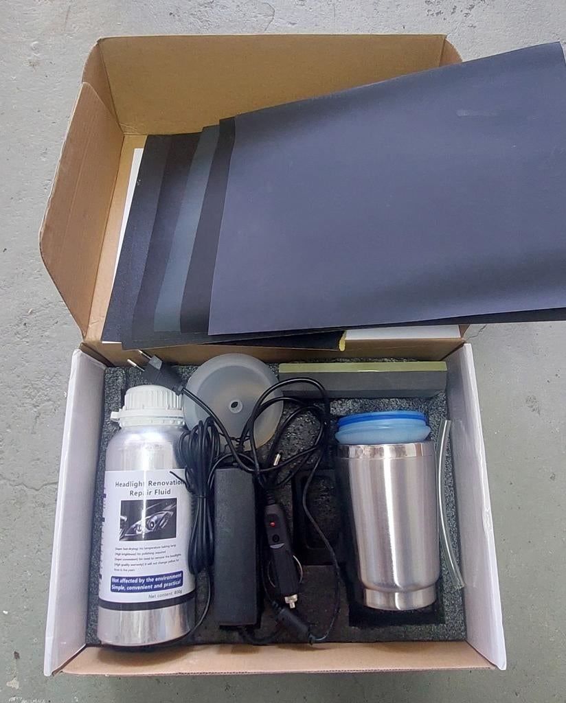 Koplamp polijstset / atomizer, Auto diversen, Ophalen of Verzenden