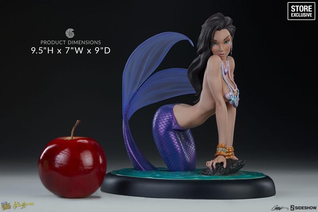 Sideshow  Fairytale Fantasies Purple Mermaid Statue Figure, Ophalen of Verzenden, Zo goed als nieuw, Beeldje, Replica of Model