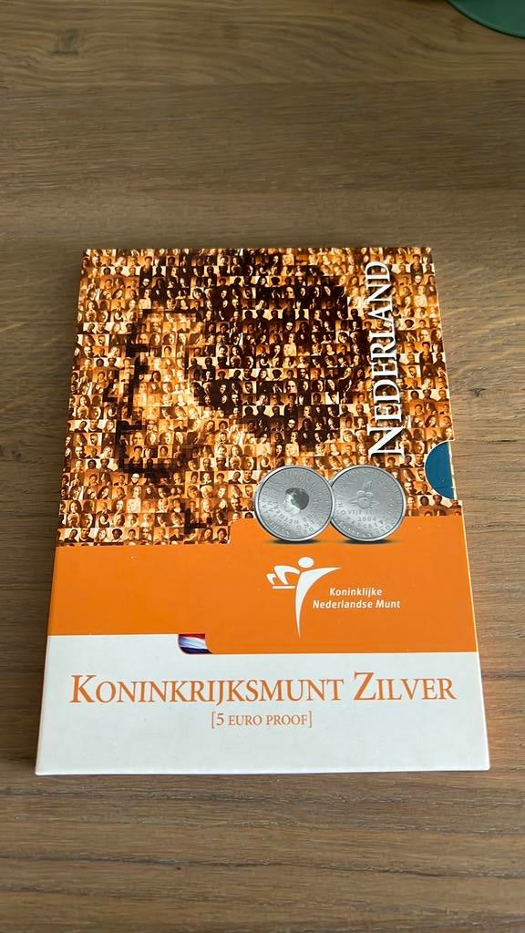 Koninkrijksmunt Vijfje 5 euro zilver proof, Ophalen of Verzenden, Koningin Beatrix, Euro's, Zilver