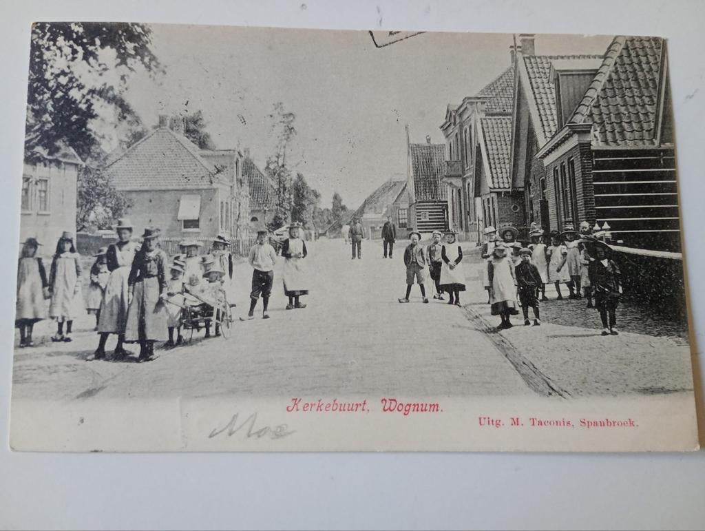 Wognum bij Hoorn Kerkebuurt 1904, Verzamelen, Ophalen of Verzenden, Voor 1920, Gelopen, Noord-Holland