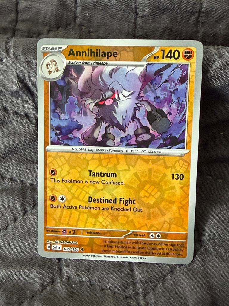 Annihilape Pokémon Kaart 100/191, Verzenden, Zo goed als nieuw, Losse kaart