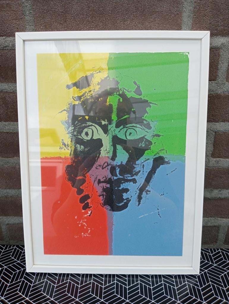 Litho Jef Diederen 1994 vintage, Antiek en Kunst, Ophalen