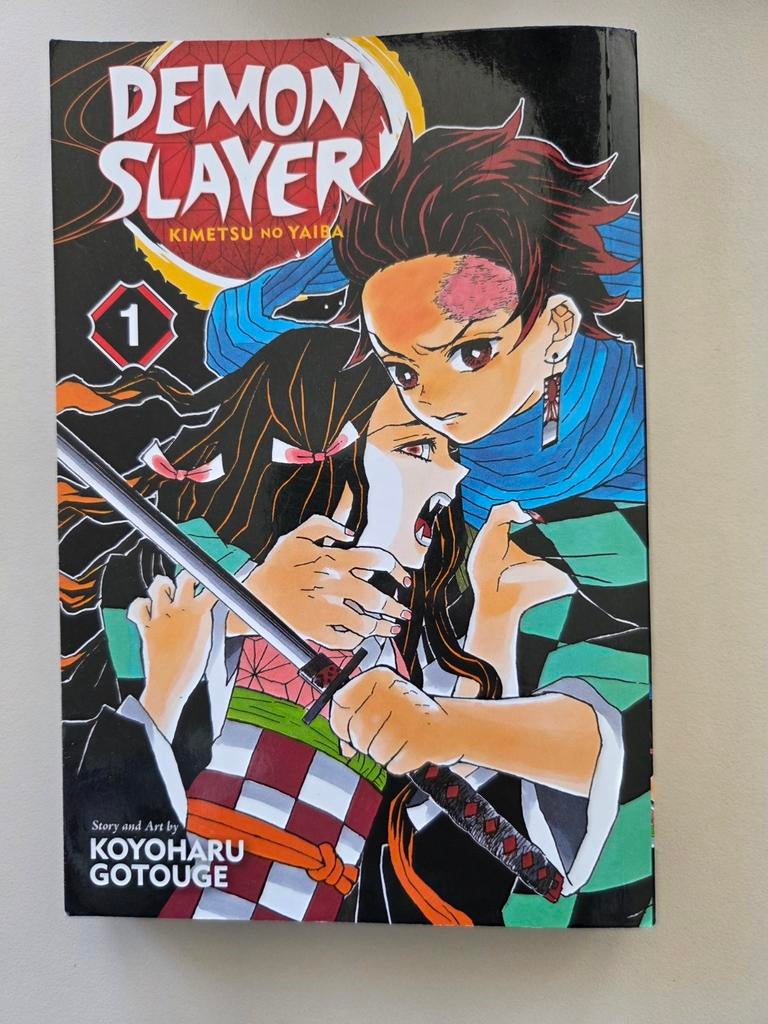 Demon Slayer: Kimetsu no Yaiba - Deel 1 Manga, Boeken, Eén comic, Koyoharu Gotouge, Ophalen of Verzenden, Zo goed als nieuw
