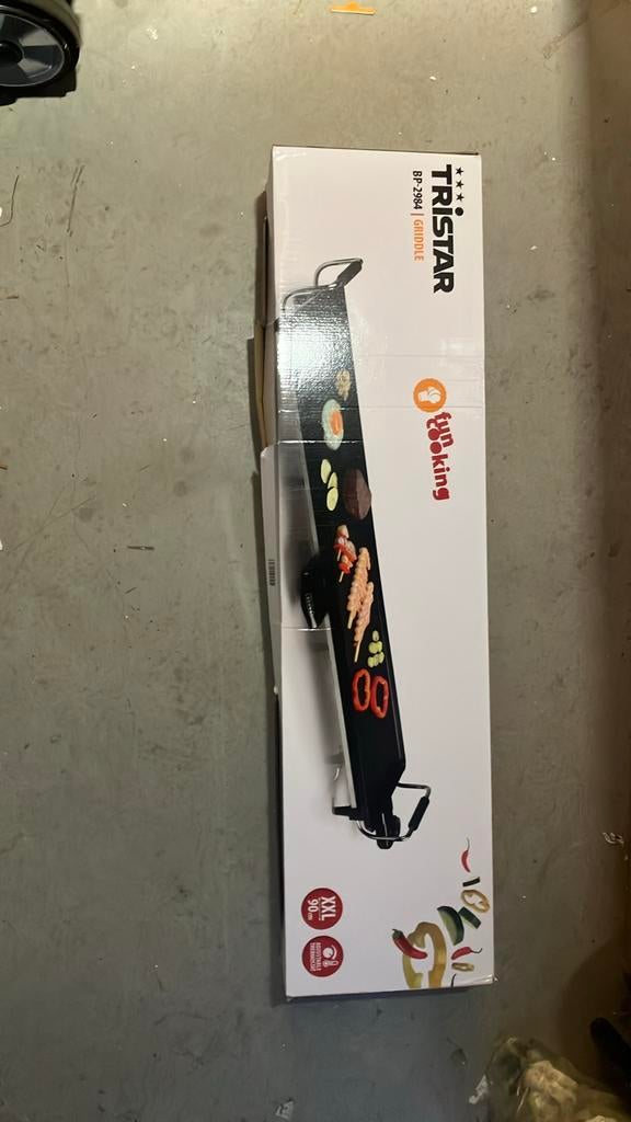 Tristar BP-2834 Bakplaat XXL - Zo goed als nieuw, Ophalen, Zo goed als nieuw, Tafelgrill
