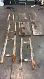 Schuifplaten uitlijn set hefbrug, Ophalen, Zo goed als nieuw