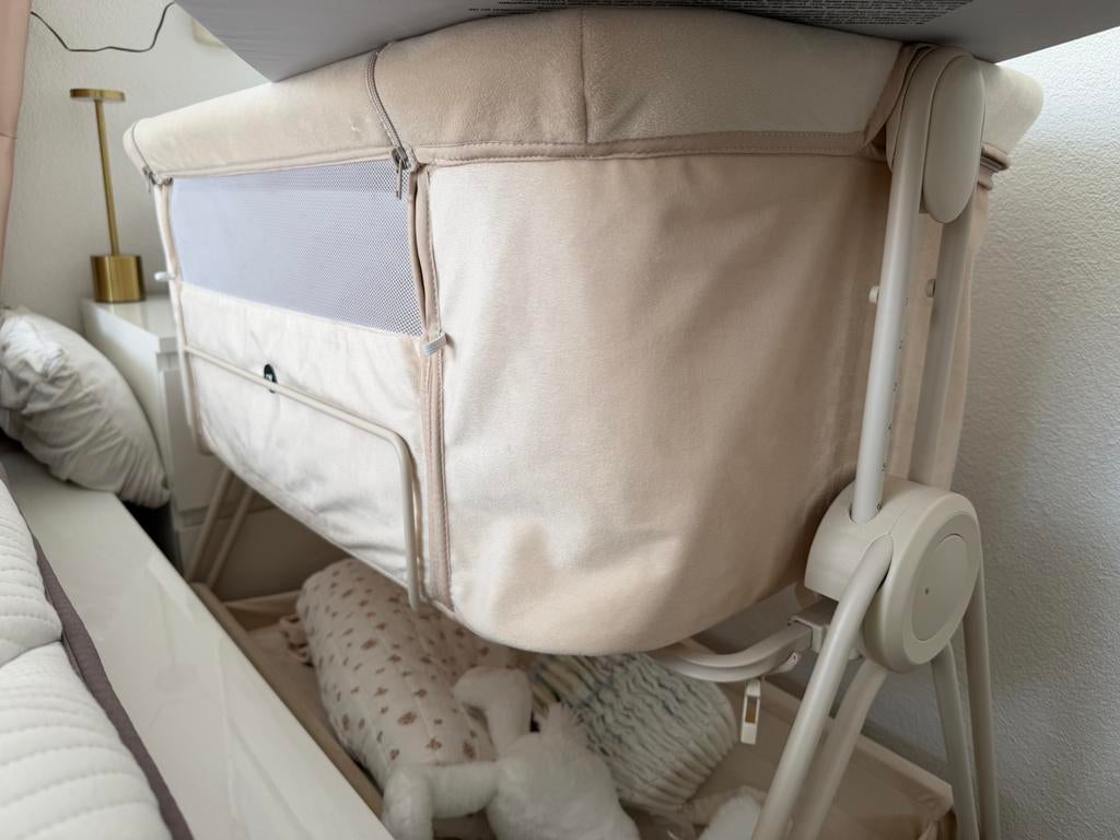 Puck Claire Co-sleeper Beige Suede, Ophalen, Zo goed als nieuw, Wieg
