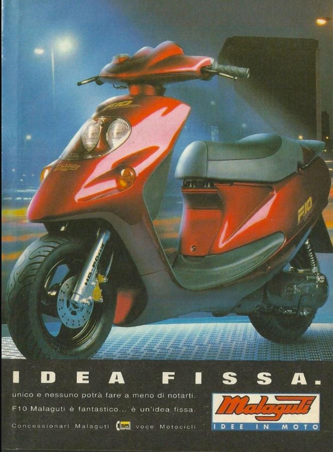 Malaguti F10 Jetline 1996 Minarelli luchtgekoeld, Fietsen en Brommers, Scooters | Overige merken, Zo goed als nieuw, Maximaal 45 km/u