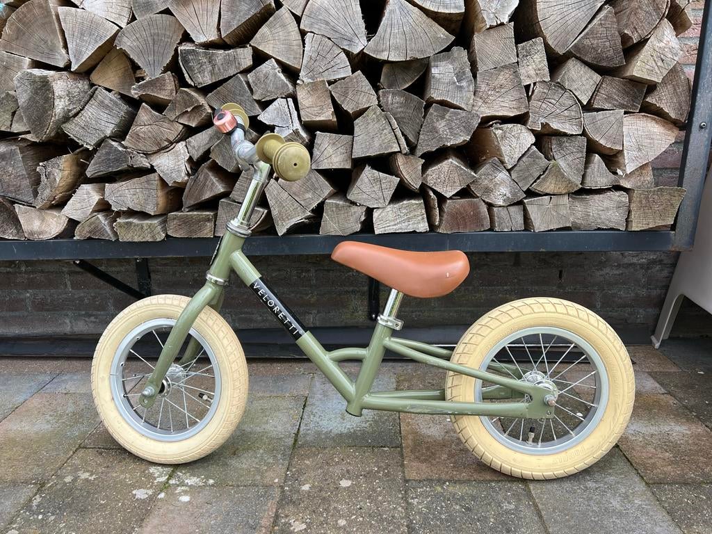 Veloretti loopfiets - krom frame, voor onderdelen, Kinderen en Baby's, Speelgoed | Buiten | Voertuigen en Loopfietsen, Gebruikt