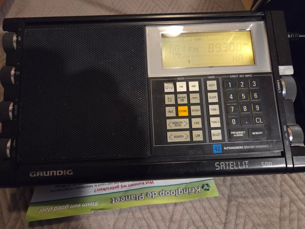 Grundig satellit 500, Audio, Tv en Foto, Ophalen of Verzenden, Gebruikt, Wereldontvanger