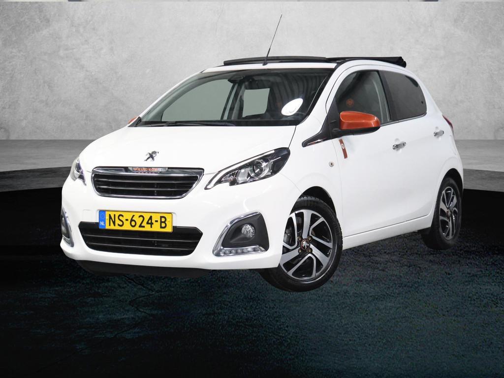 Peugeot 108 1.2 82PK TOP! Roland Garros | Vouwdak/Cabrio | C, Auto's, Voorwielaandrijving, Gebruikt, 1199 cc, 840 kg
