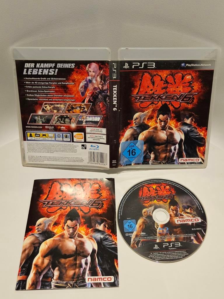 Tekken 6 PS3, Spelcomputers en Games, Games | Sony PlayStation 3, Vechten, 2 spelers, Ophalen of Verzenden, Zo goed als nieuw
