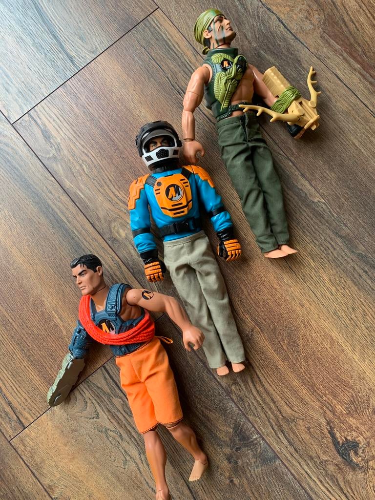 3 Actionman figuren van Hasbro 1999 2002, Ophalen of Verzenden, Gebruikt