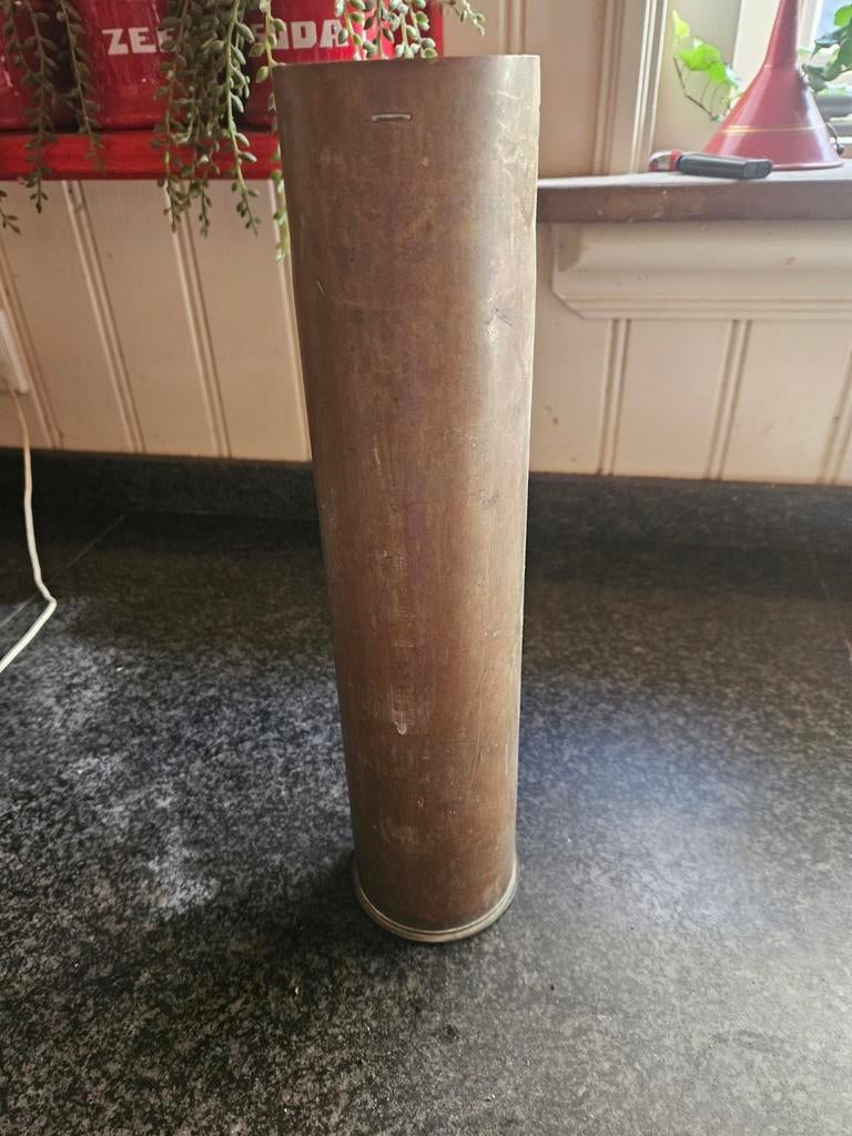 Decoratieve 75mm M18 Huls uit 1943 - Militaria Collectie, Ophalen of Verzenden, Overige soorten, Amerika, Hulzen of Bodemvondsten